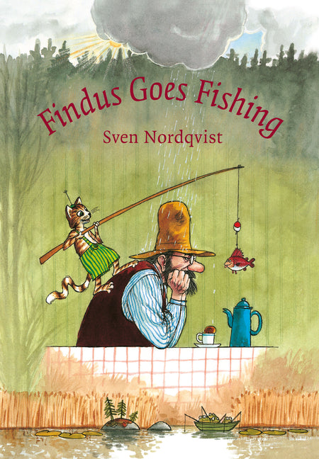 Findus Goes Fishing -- Sven Nordqvist, Hardcover