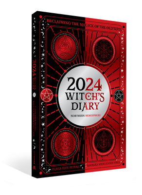 2024 Witch's Diary - Northern Hemisphere: Reclaiming the Magick of the Old Ways by Kate Peters, Flavia