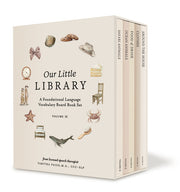 Our Little Library Vol. 2: A Foundational Language Vocabulary Board Book Set for Babies, Including Ocean an Imals, Safari Animals, Food and Drink by Paige, Tabitha
