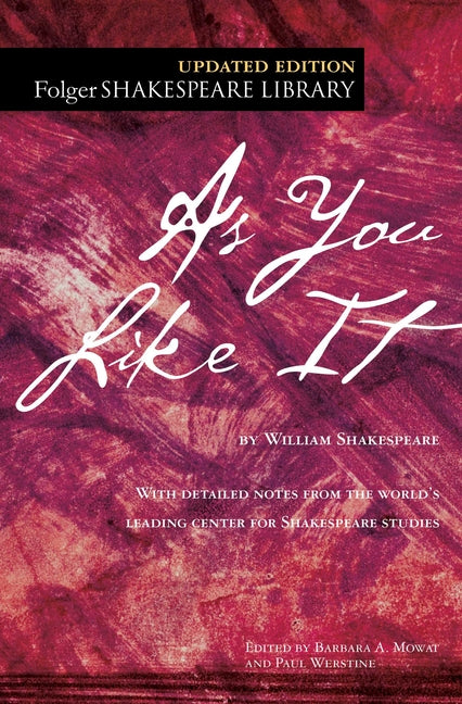 As You Like It -- William Shakespeare, Paperback