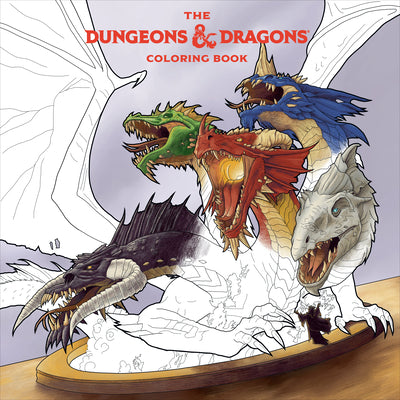 The Dungeons & Dragons Coloring Book: 80 Adventurous Line Drawings -- Official Dungeons & Dragons Licensed, Paperback