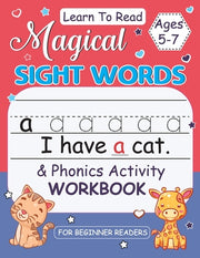 Magical Sight Words for Kids 5-7: Activity Book for Beginner Readers, Sight Words Book for Kids, Alphabet Word Learning Workbook by Bidden, Laura