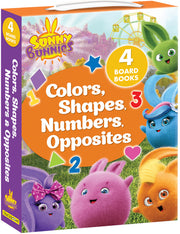 Sunny Bunnies: Colors, Shapes, Numbers & Opposites: 4 Board Books (Us Edition) by Digital Light Studio LLC