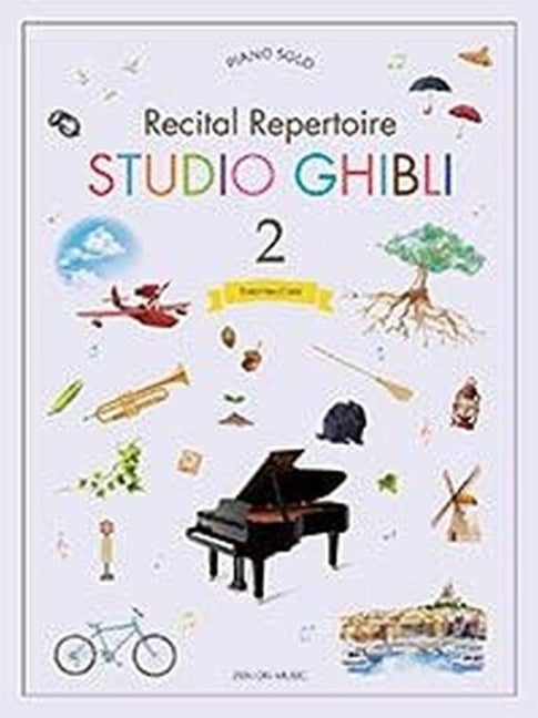 Recital Repertoire: Studio Ghibli Book 2 Piano Solo Sheet Music Book with 14 Arrangements Anime Songbook for Students and Teachers Studio Ghibli Piano -- Zen-On, Paperback