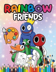 Rainbow Friends coloring book: 2024 Edition Unique Characters for Creative Kids and Teens Ages 4-12 by Halik, Fadi