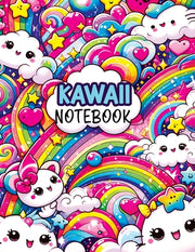 Kawaii Notebook: Composition Notebook for Kids with Dotted Midline and Picture Space Writing Paper, Perfect for Primary Journals in Gra by Mischievous, Childlike