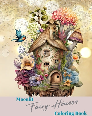 Moonlit Fairy Houses Coloring Book -- Jolly Bern, Paperback
