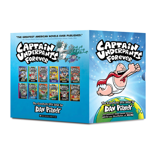 Captain Underpants Forever (Captain Underpants #1-12 Full-Color Boxed Set): From the Creator of Dog Man -- Dav Pilkey, Hardcover