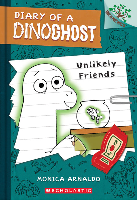 Unlikely Friends: A Branches Book (Diary of a Dinoghost #1) -- Monica Arnaldo, Paperback
