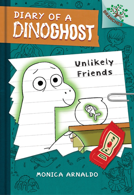 Unlikely Friends: A Branches Book (Diary of a Dinoghost #1) -- Monica Arnaldo, Library Binding
