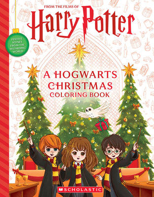 A Hogwarts Christmas: An Official Harry Potter Coloring Book -- Dizzy Devil Designs, Paperback