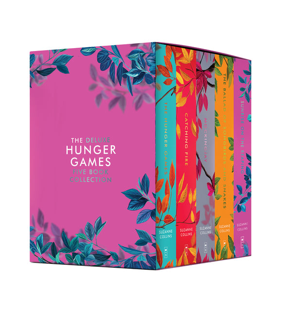 Hunger Games 5-Book Box Set (Deluxe Edition) (the Hunger Games, Catching Fire, Mockingjay, the Ballad of Songbirds and Snakes, Sunrise on the Reaping) -- Suzanne Collins, Paperback