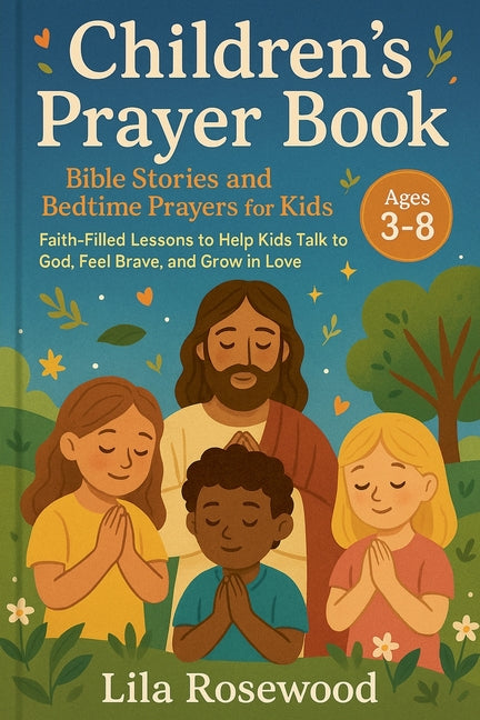 Children's Prayer Book: Bible Stories and Bedtime Prayers for Kids: Faith-Filled Lessons to Help Kids Talk to God, Feel Brave, and Grow in Love -- Lila Rosewood, Paperback