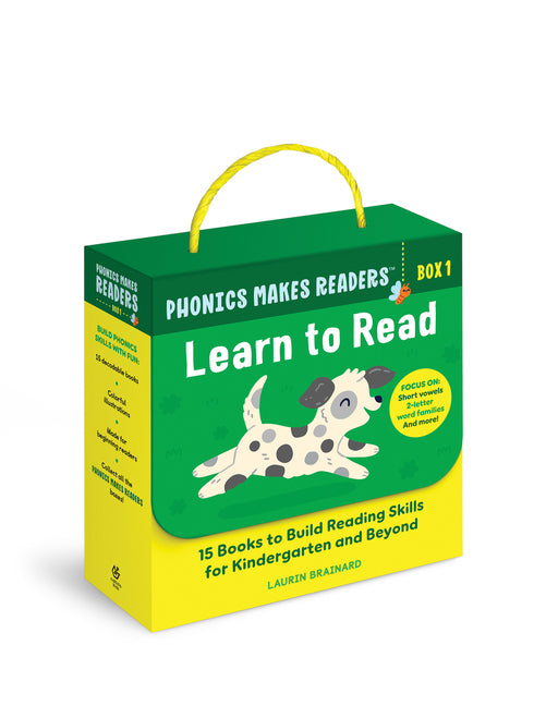 Phonics Makes Readers: Learn to Read Box 1: 15 Books to Build Reading Skills for Kindergarten and Beyond by Brainard, Laurin
