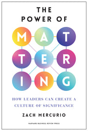 The Power of Mattering: How Leaders Can Create a Culture of Significance by Mercurio, Zach