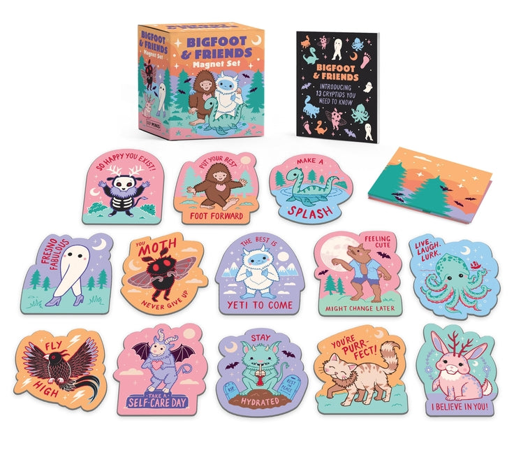 Bigfoot & Friends Magnet Set -- Mollie Thomas, Paperback