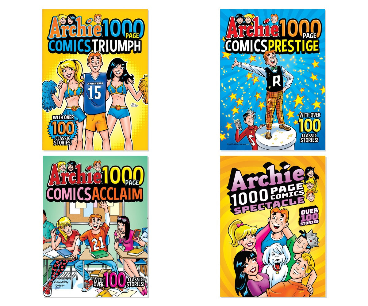 Archie 1000 Page Digests 4-Book Complete Bundle Set - Comics Collection