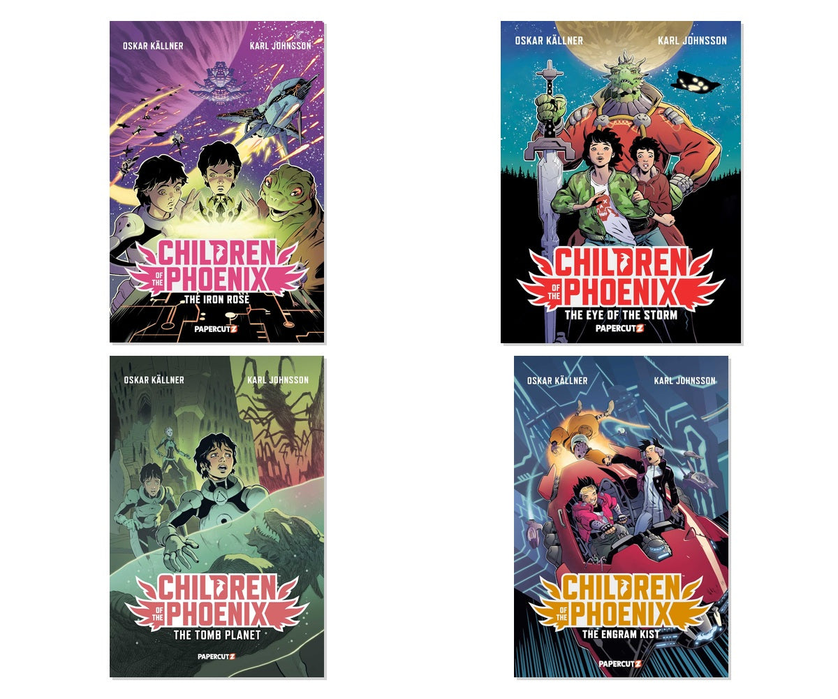 Children of the Phoenix Vol. 1-4 4-Book Space Adventure Bundle Set