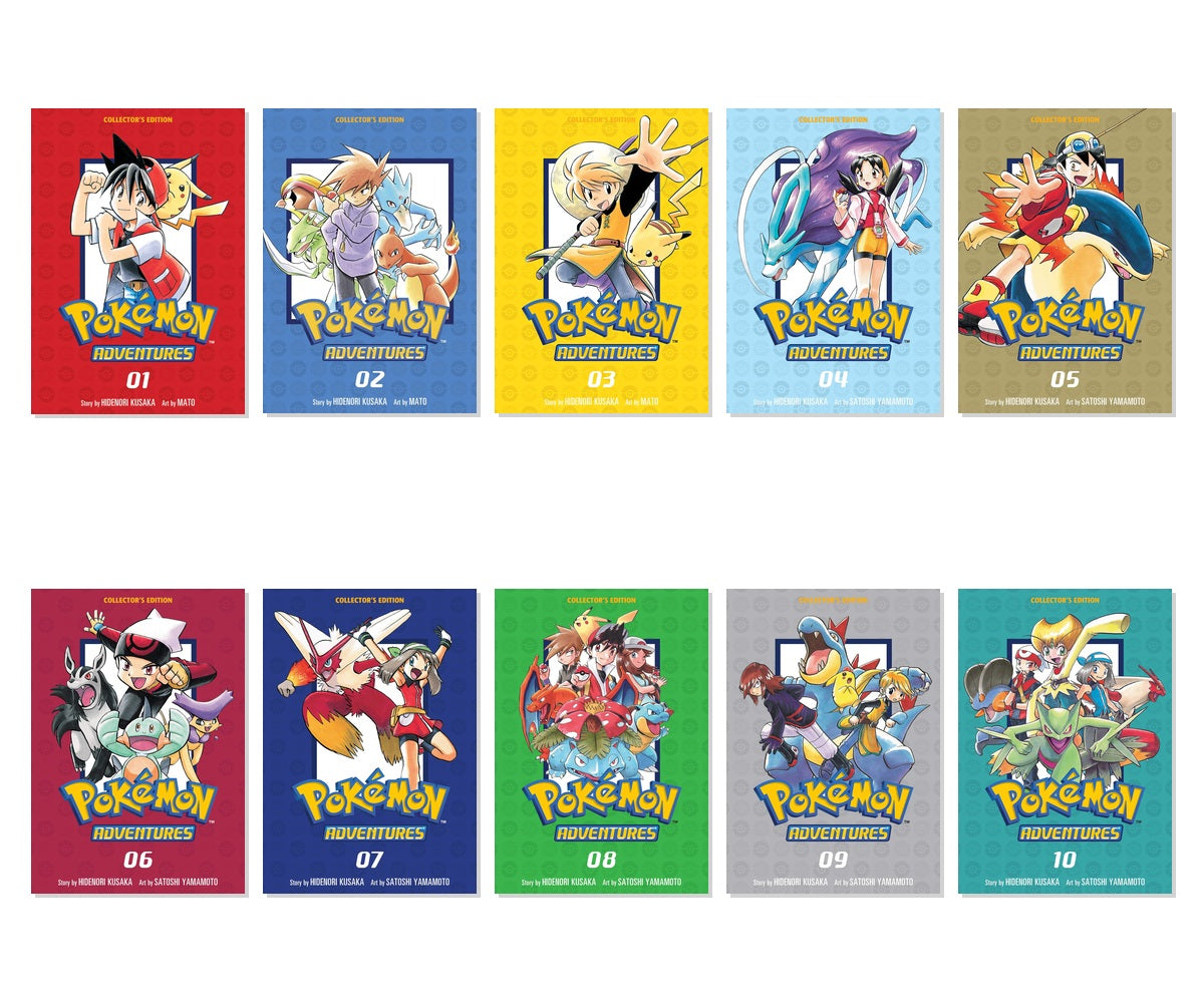 Pokémon Adventures Collector's Edition Vol. 1-10 10-Book Manga Bundle Set