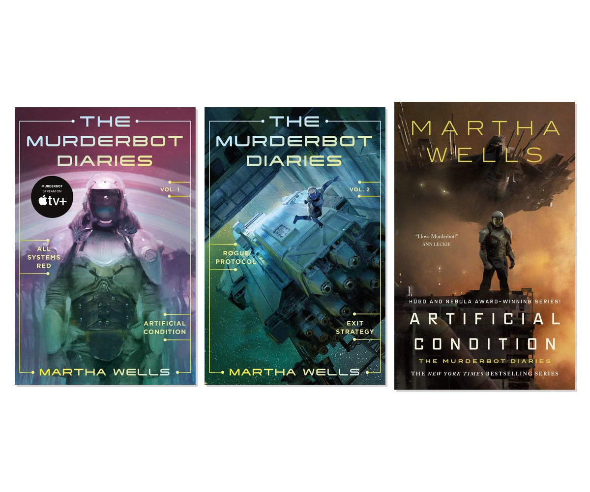 Murderbot Diaries Complete 3-Book Collection - Martha Wells Sci-Fi