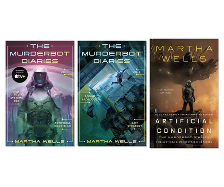 Murderbot Diaries Complete 3-Book Collection - Martha Wells Sci-Fi, Paperback