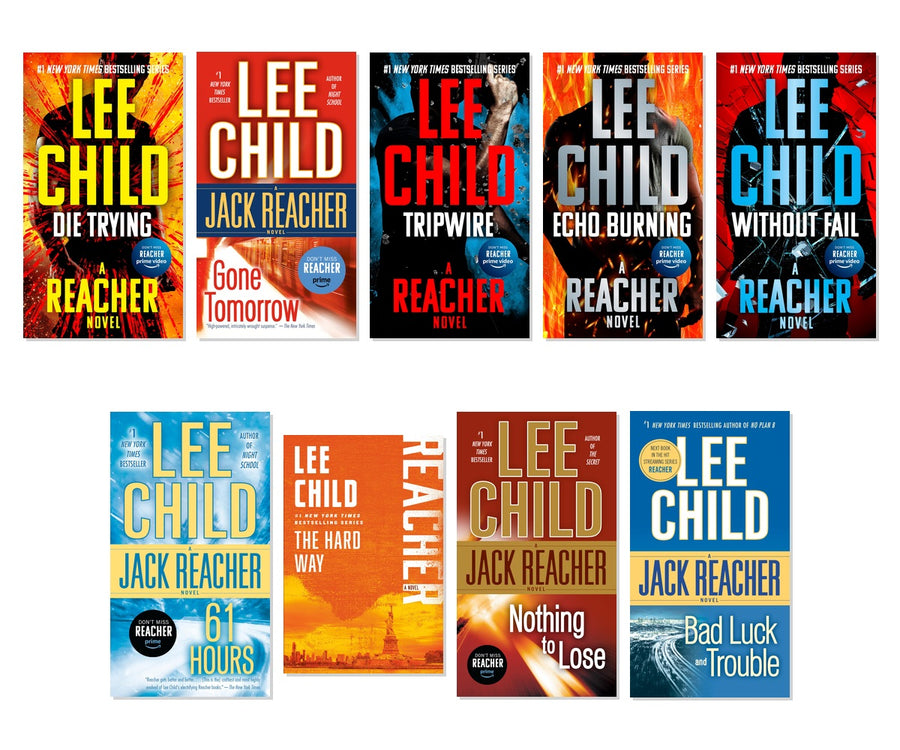 Jack Reacher Complete Action Pack - 9-Book Complete Bundle Set by Lee Child, Mass Market Paperbound