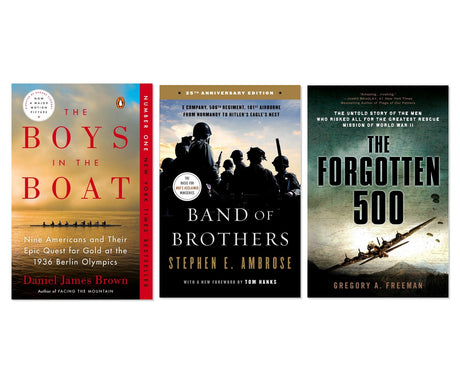 World War II Heroes & Stories 3-Book Complete Bundle Set - Epic WWII Tales, Paperback