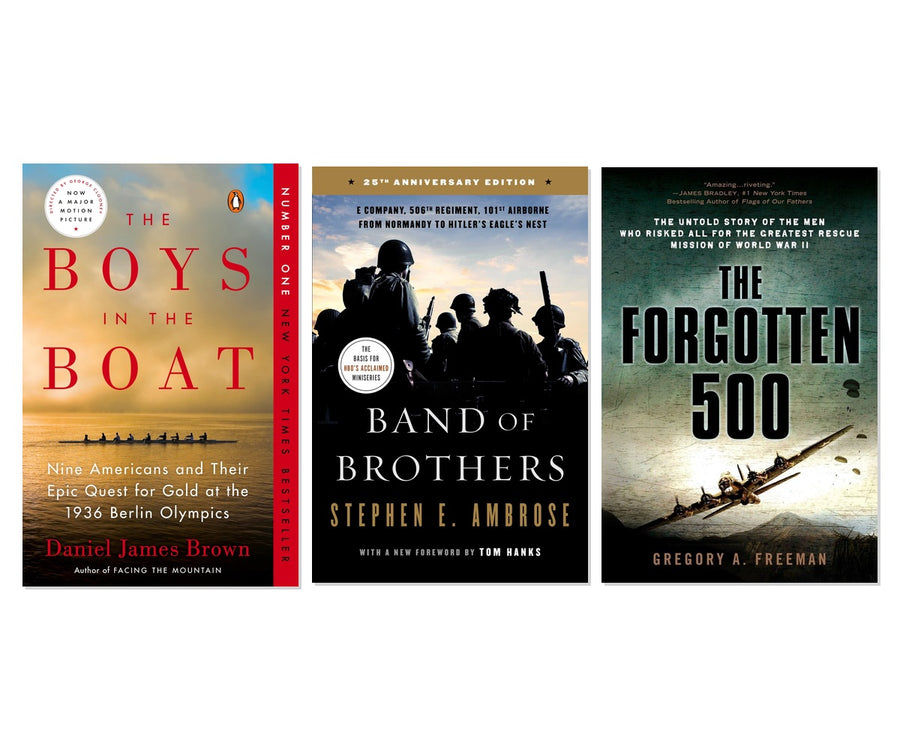 World War II Heroes & Stories 3-Book Complete Bundle Set - Epic WWII Tales, Paperback