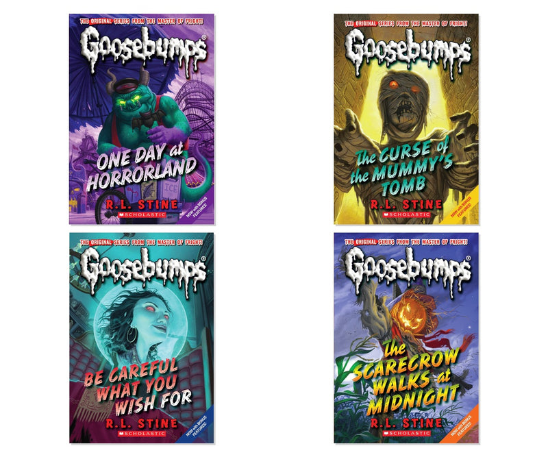 Classic Goosebumps Creepy Favorites Vol. 5, 6, 7, 16 4-Book Bundle Set