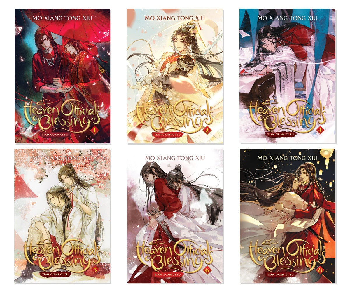 Heaven Official's Blessing Complete Series Vol. 1-8 (selected) 6-Book Bundle