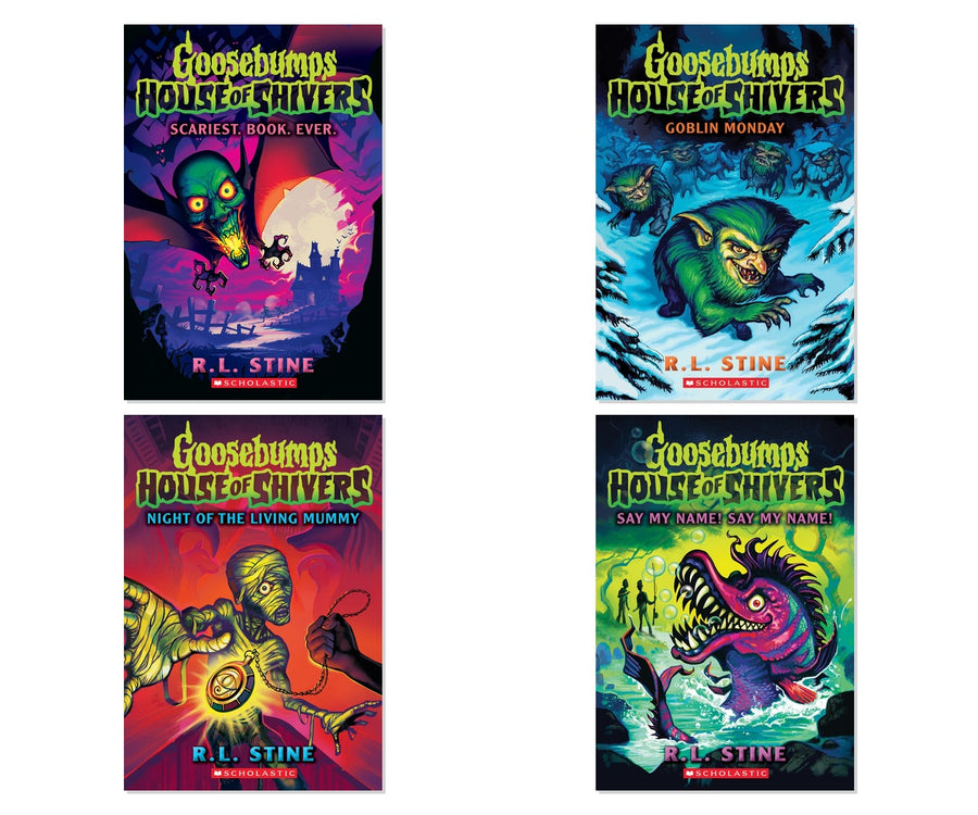 Goosebumps House of Shivers 4-Book Horror Collection by R.L. Stine, Paperback