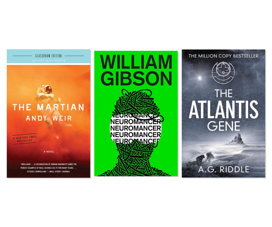Sci-Fi Thriller 3-Book Collection - Space Survival & Cyberpunk Classics, Paperback