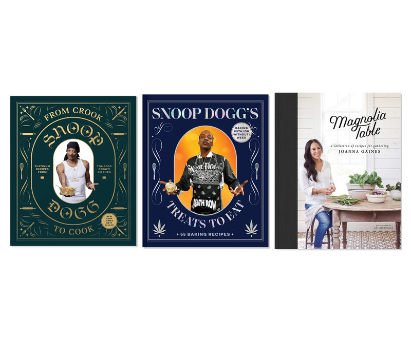 Celebrity Chef Favorites 3-Book Collection - Snoop Dogg & Joanna Gaines