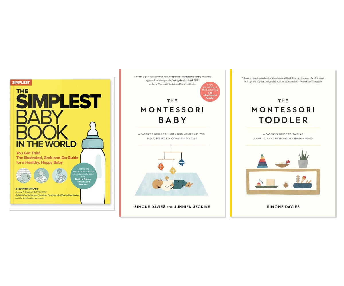 New Parent Essentials 3-Book Collection - Baby Care & Montessori Guide