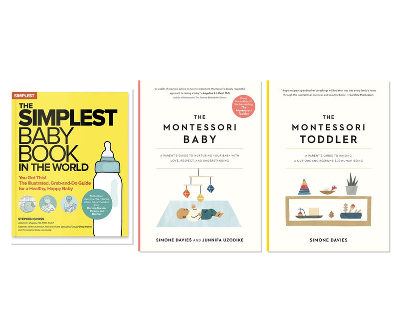 New Parent Essentials 3-Book Collection - Baby Care & Montessori Guide
