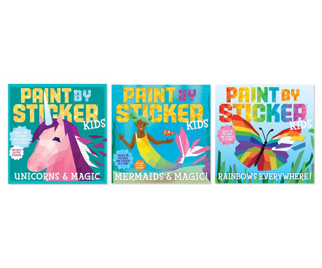 Fantasy & Magic Paint by Sticker 3-Book Collection for Kids, Paperback