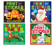 Holiday Magic Sticker Art 4-Book Collection - Christmas & Halloween