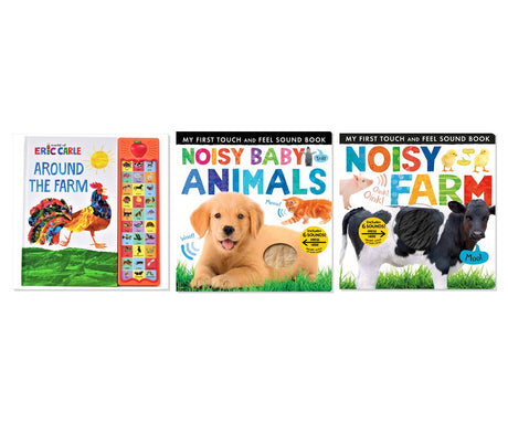 Interactive Sound & Touch Books 3-Book Collection for Toddlers, Board Book