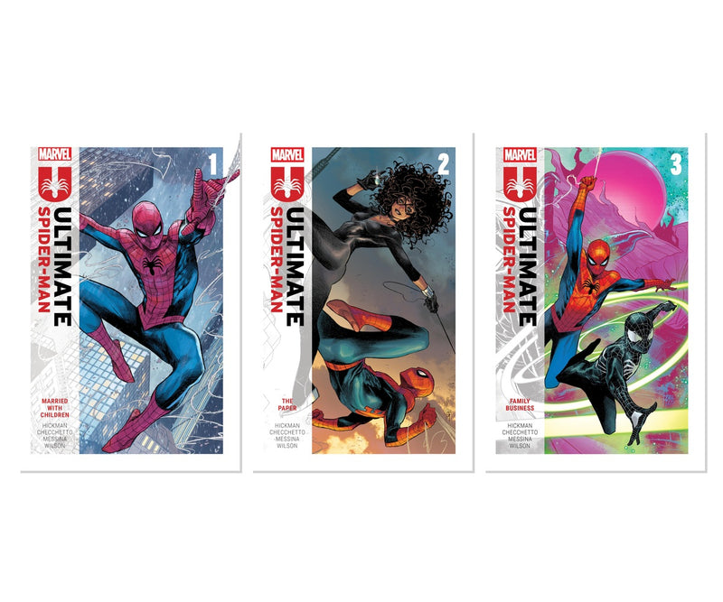 Ultimate Spider-Man Hickman Trilogy Vol. 1-3 3-Book Comic Bundle Set