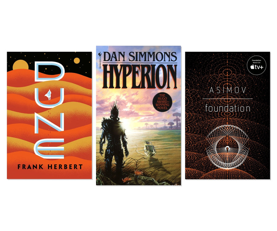 Epic Space Opera Classics 3-Book Collection - Dune, Hyperion, Foundation, Paperback
