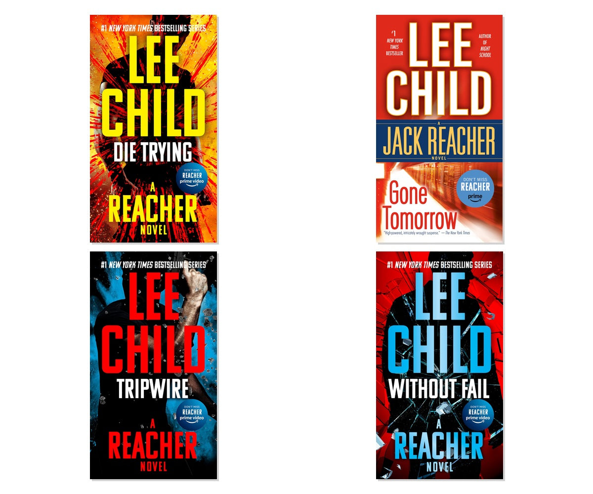 Jack Reacher Action Pack 4-Book Complete Bundle Set by Lee Child