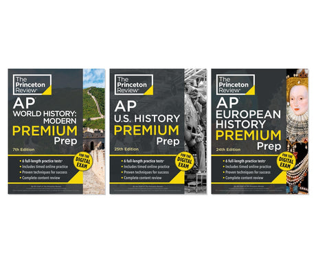 AP History Test Prep Power Pack - 3-Book Complete Bundle Set, Paperback