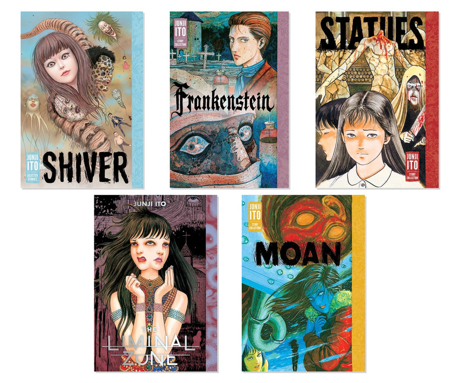 Junji Ito Story Collections 5-Book Complete Bundle Set - Horror Manga, Hardcover