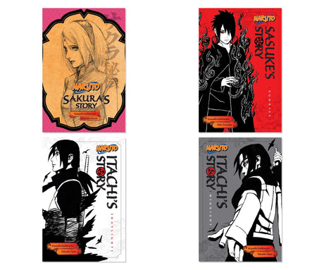 Naruto Light Novel Saga Vol. 1-2 4-Book Manga Bundle Set, Paperback