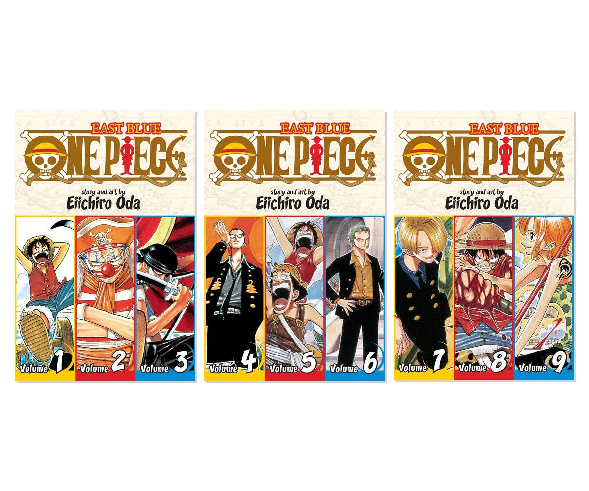 One Piece Beginner's Journey Vol. 1-3 3-Book Manga Bundle Set