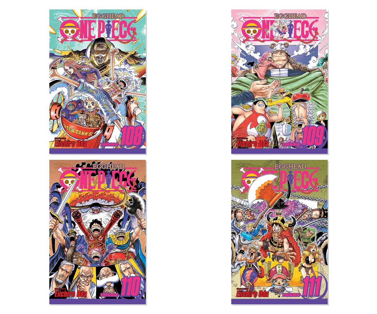 One Piece Latest Adventures Vol. 108-111 4-Book Manga Bundle Set