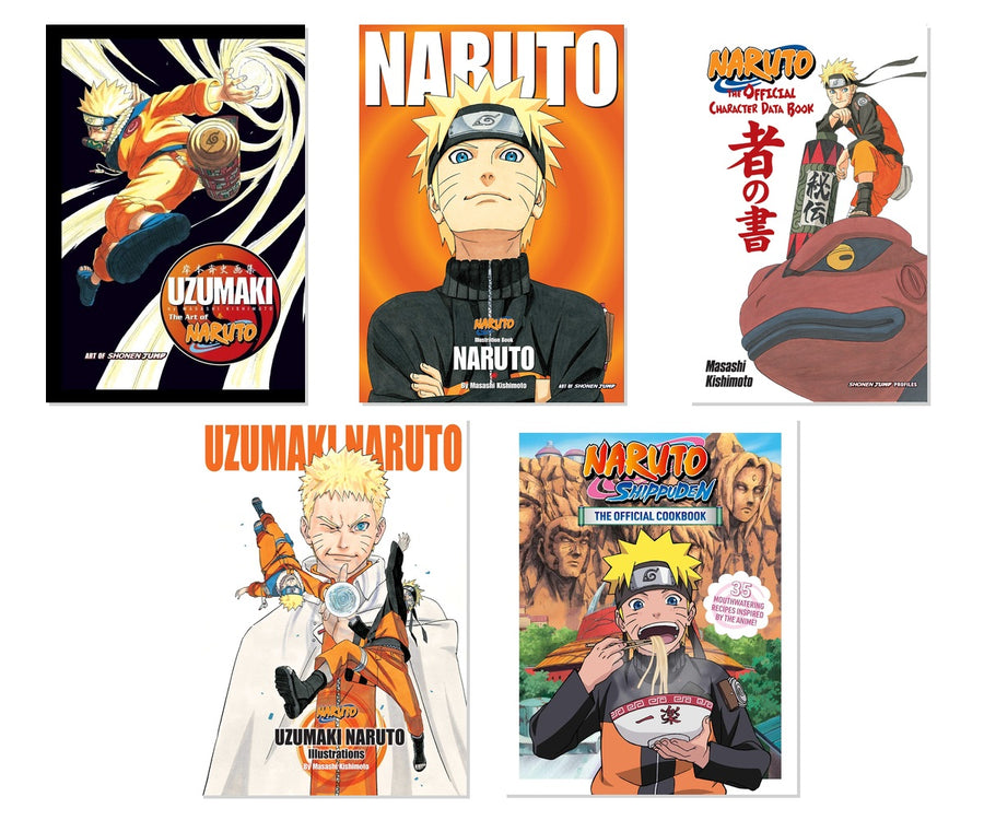 Ultimate Naruto Fan Art & Guide 5-Book Collection Bundle, Paperback