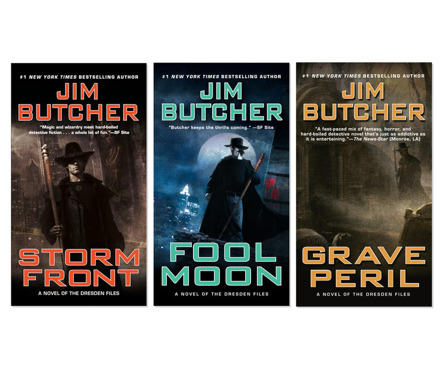 Urban Fantasy Magic Detective 3-Book Collection - Dresden Files Starter, Mass Market Paperbound