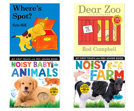 Interactive Learning Fun Pack 4-Book Collection for Toddlers, Board Book