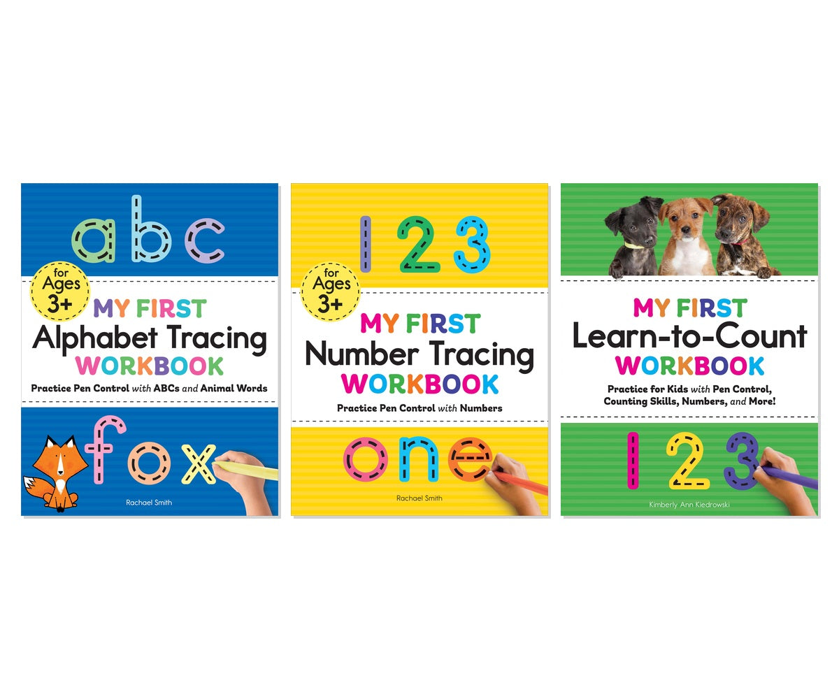 Alphabet & Numbers Mastery 3-Book Learning Collection for Kids Ages 3-5